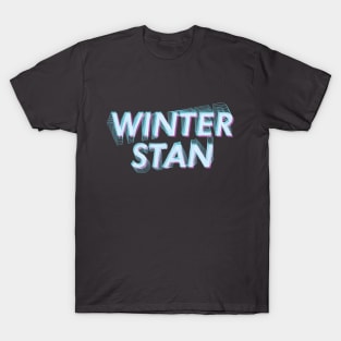 AESPA winter stan name futuristic text glitch MY | Morcaworks T-Shirt